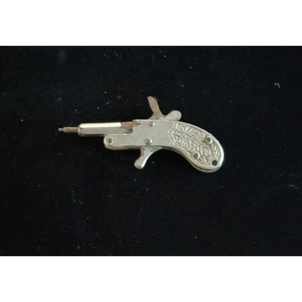 Vintage Miniature 2mm Berloque Pinfire Toy Pistol Japan Collectible‎ Memorabilia
